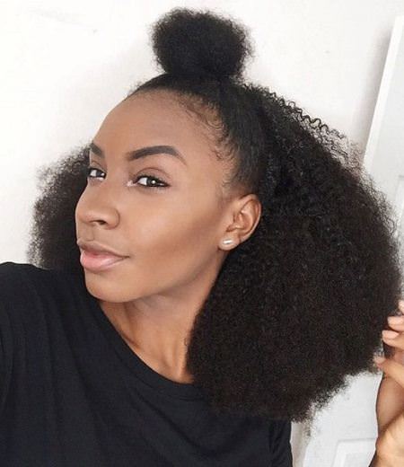 top knot meet afro easy hairstyles for natural hair