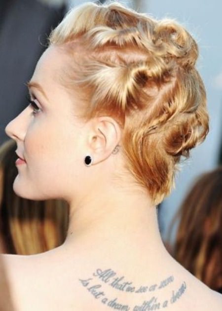 twists updos for short hair