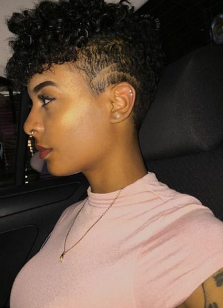 undercut with natural hair hairstyles for black women