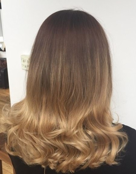 Color into curls stylish ombre straight hair