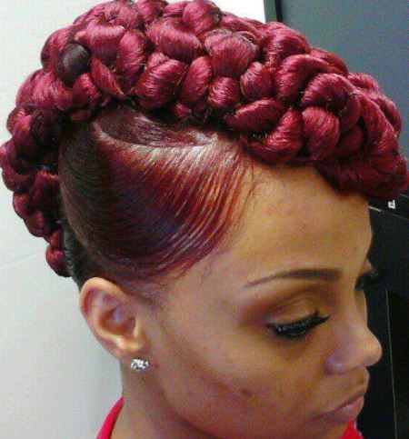 Color with style natural hair mohawk hairstyles