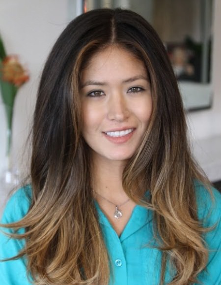 Dramatic color change ombre stylish ombre straight hair
