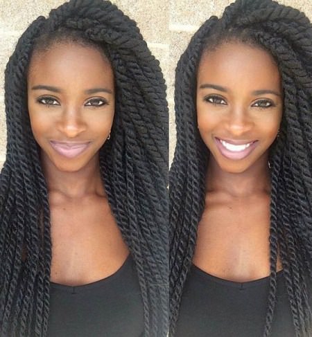 Long twist braid styles to try this seaon