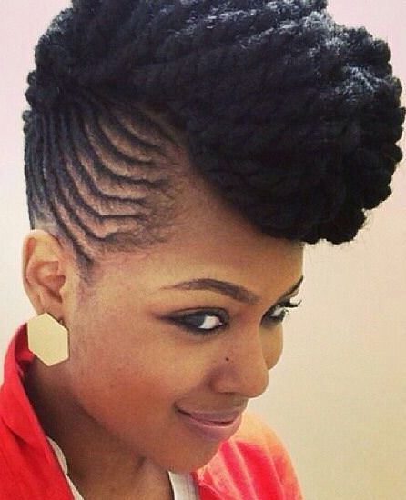 Pompadour twist braid styles to try this seaon