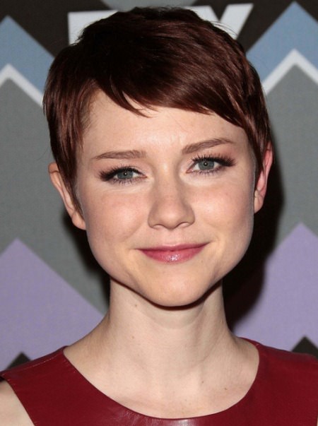 Red wine pixie colorful pixie cuts