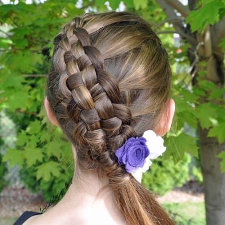 basket weave hairstyles for school