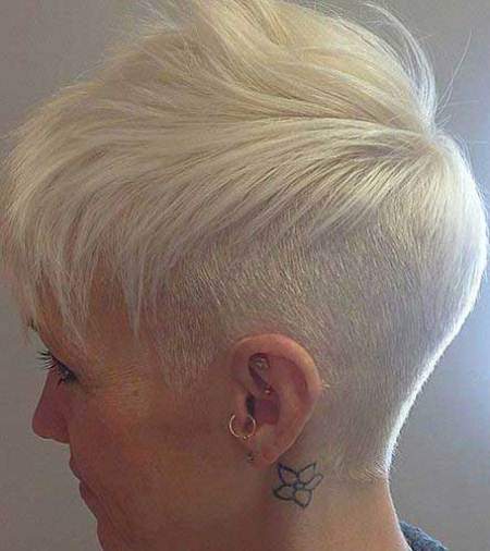 blonde pixie with undercut pixie haircuts for thick hair