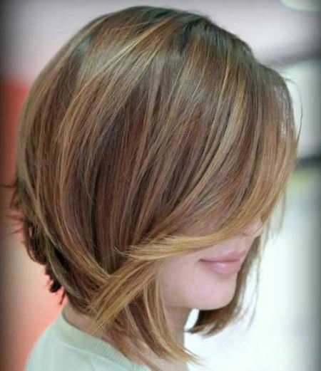 bob for thin hair with swoopy layers graduated bob haircuts