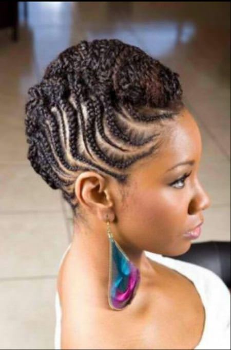 braided cornrow with french roll updo french braids for black women