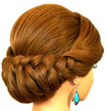 braided updo hairstyles for long hair