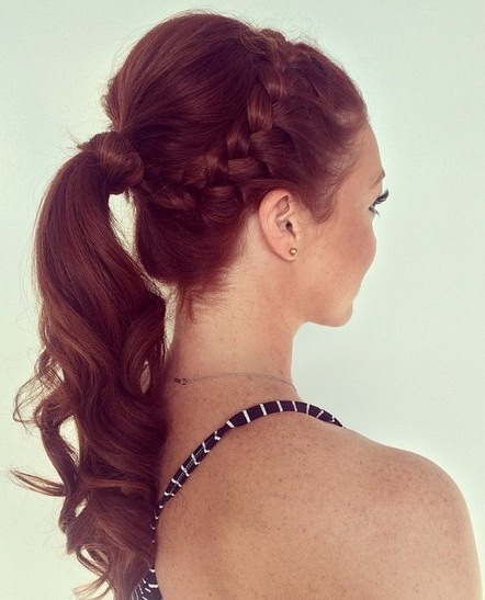 braided updo hairstyles for long thin hair