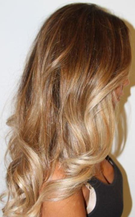 champagne ombre hair color