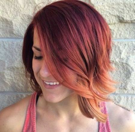 copper short ombre hair ideas for cropped locks