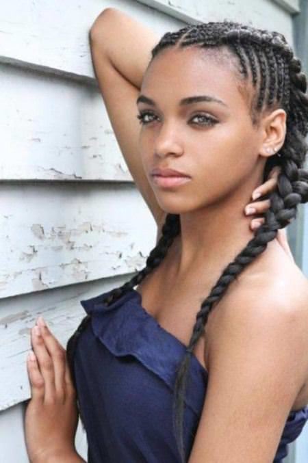 cornrow french braids for black women
