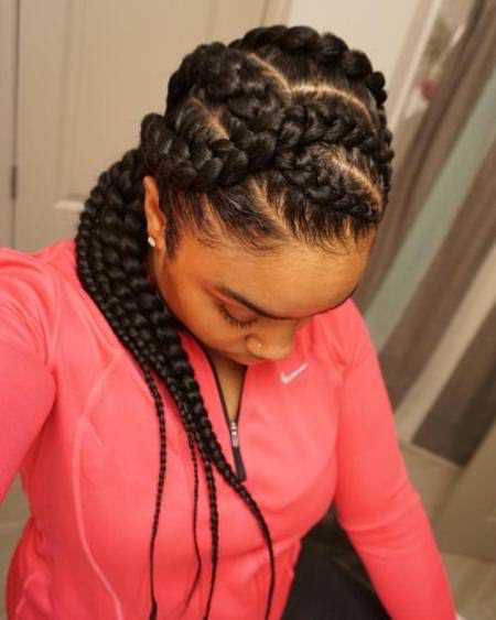 criss cross braids for black women