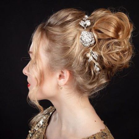 curly updo christmas and new year eve hairstyles