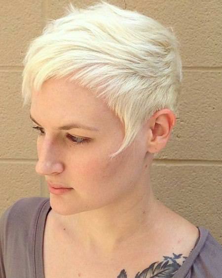 edgy blonde pixie haircuts with bangs
