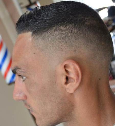 faded high and tight short hairstyles for men