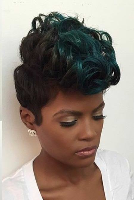 faux hawks inspired haircut short hairstyles for black women