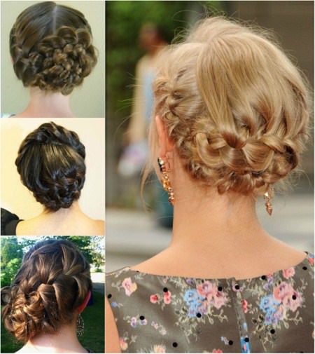 french braid Updos for long hair