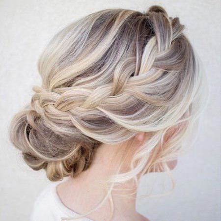 french braid casual Updos for long hair