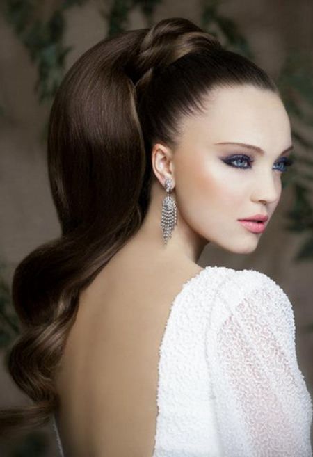 high ponytail hairstyles for thick hair