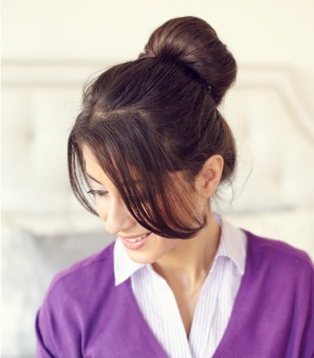 inside out ponytail updos for long hair