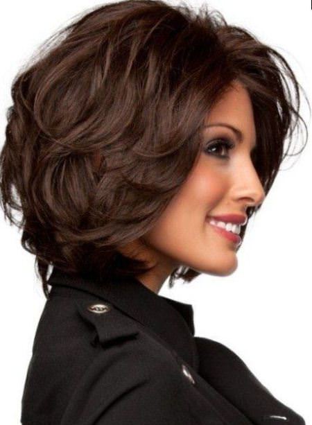 layered bob for thick hair short hairstyles for women