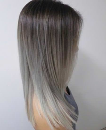 long silver ombre ash blonde and silver ombre