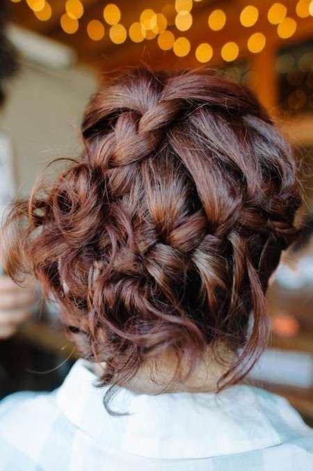 messy braided Updo valentines day hairstyles