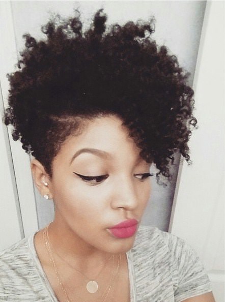 natural hairstyle with closely clipped natural hairstyles for short hair