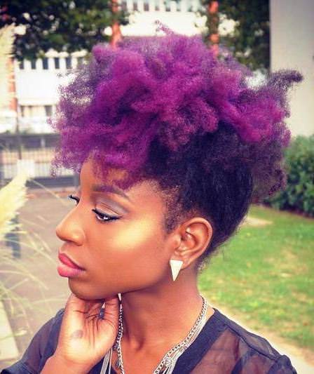 purple rain natural hair mohawk hairstyles