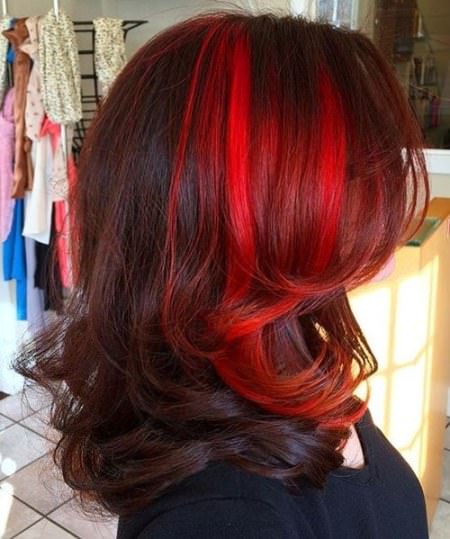 red hair with two ways sensational red hair color