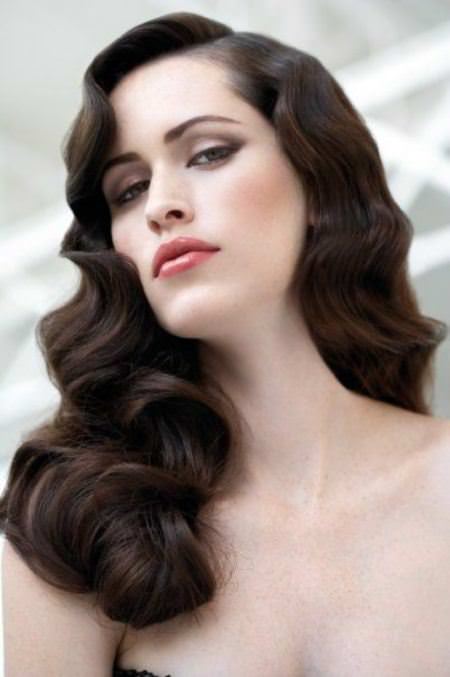retro waves hairstyles for wedding guests