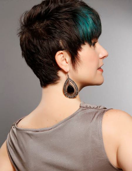 short choppy hairstyles with blue streaks short hairstyles for fine hair