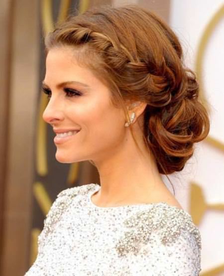side braided bun hairstyles for wedding guests