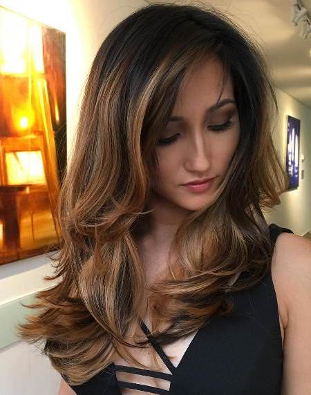 silky smooth long layered long brown hairstyles