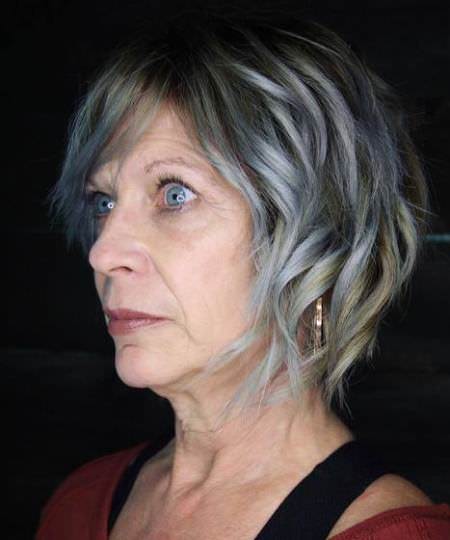 smokye side bangs hairstyles for women over 50