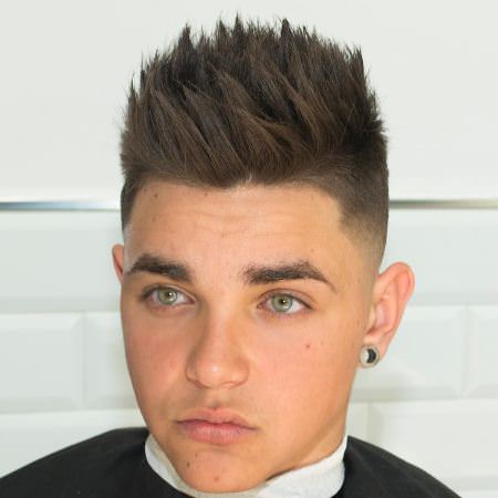 spiked taper fade cuts for men