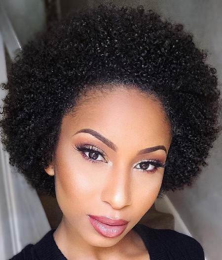 the tightest tiny curls natural hairstyles for short hair