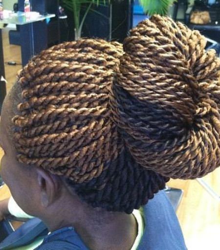 twisted braided bun braid unique hair braidng styles