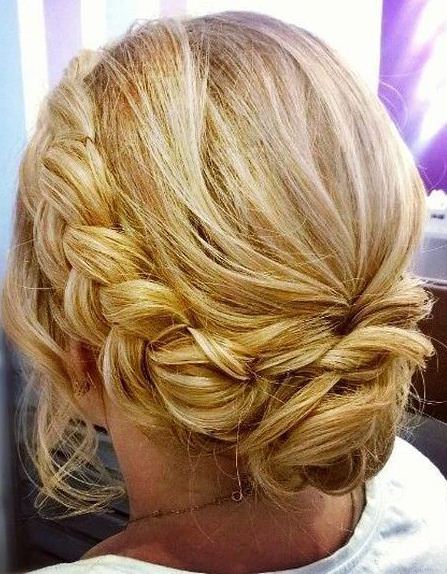 twsited braided updo hairstyles for long thin hair
