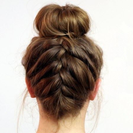 upside down braided casual updos for long hair