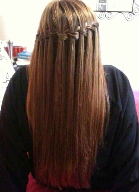 waterfall braid for straight hair waterfall braid styles