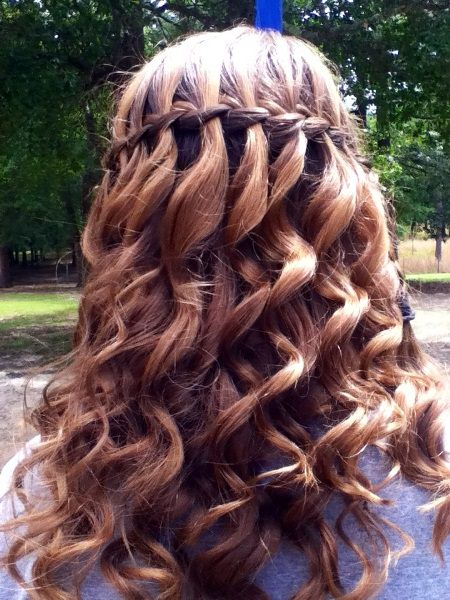 waterfall braid with curly hair waterfall braid styles