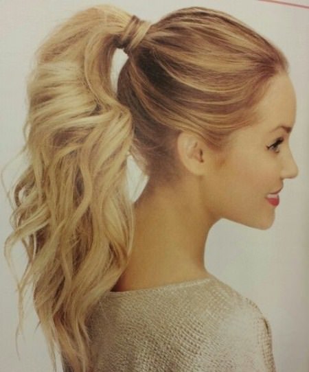 wavy ponytail hairstyles for straight hair
