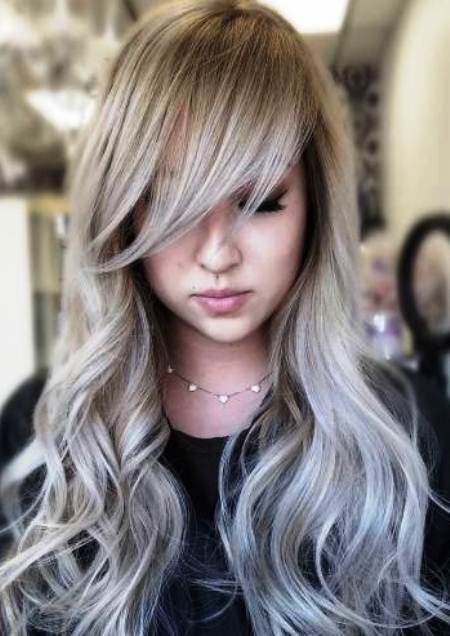 wispy bangs with curls hairstyles for long thin hair