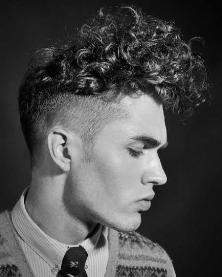 Curly cue Mohawk Ideas for Curly Hair