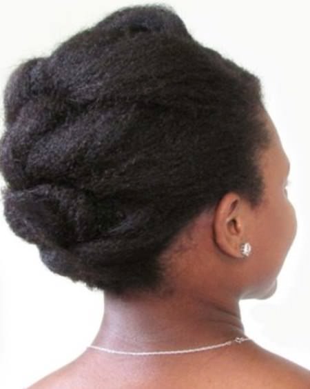 Easy knotted updos for natural hair
