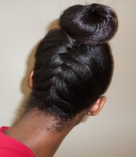 French braided updos for natural hair